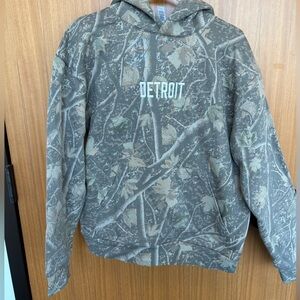 NWT- Detroit Embroidered Camo Hoodie - Kiloh & Co - Small